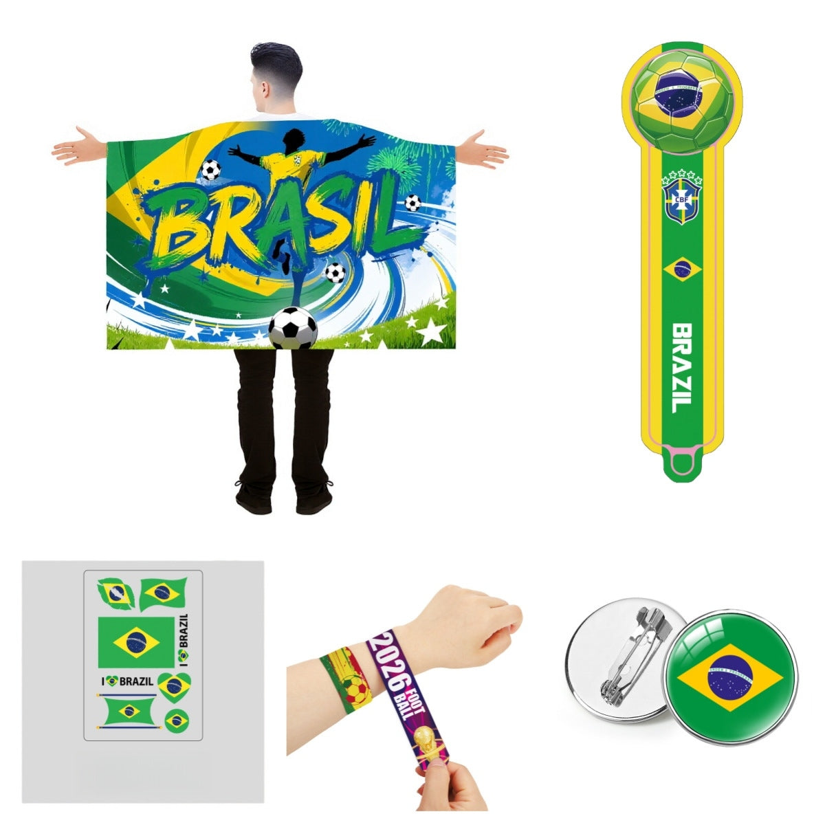 2026 World Cup National Team Support Kit – Essential Soccer Fan Accessory Bundle