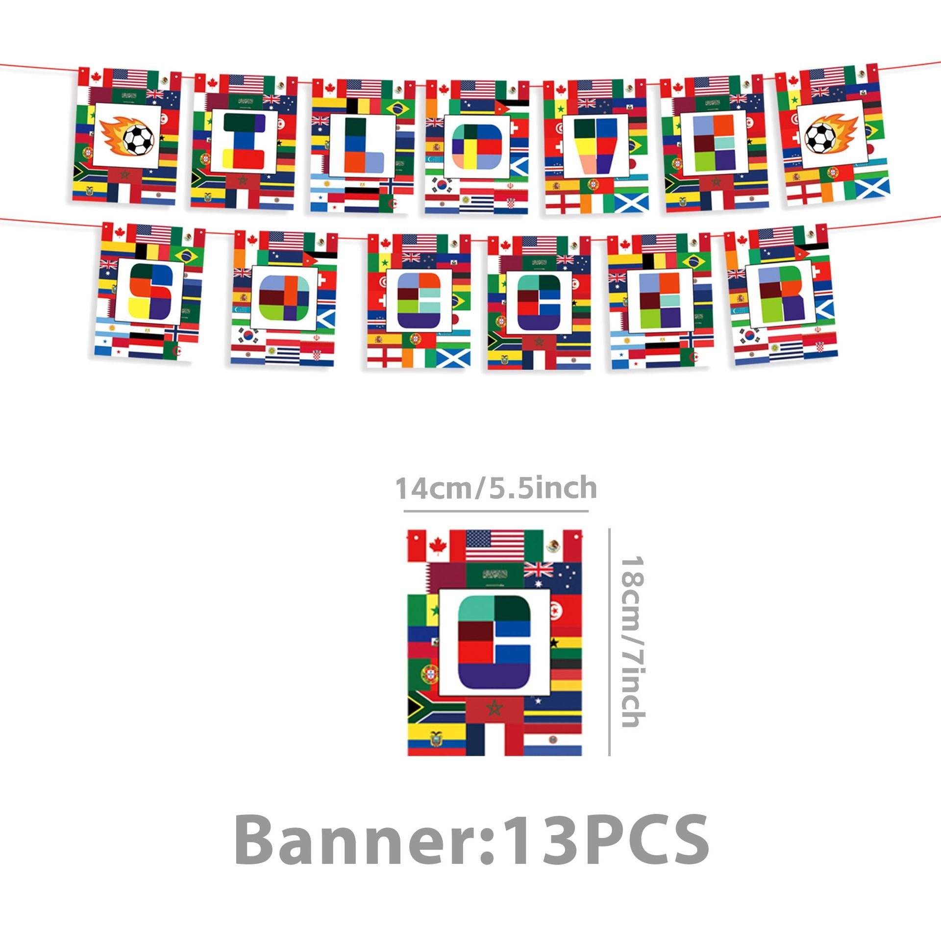 2026 World Cup Party Supplies | Soccer Flag Plates, Cups & Banners