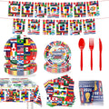 2026 World Cup Party Supplies | Soccer Flag Plates, Cups & Banners