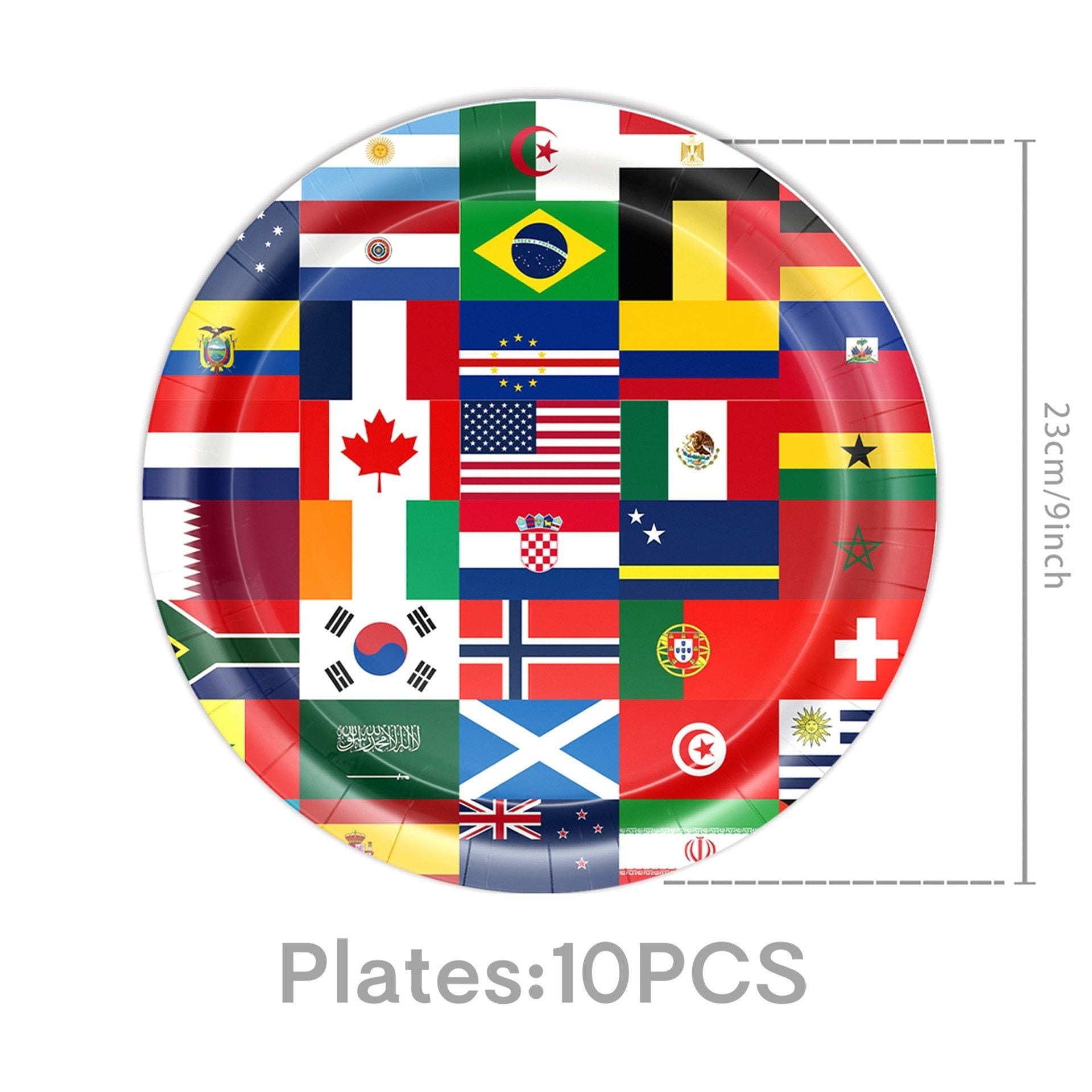 2026 World Cup Party Supplies | Soccer Flag Plates, Cups & Banners