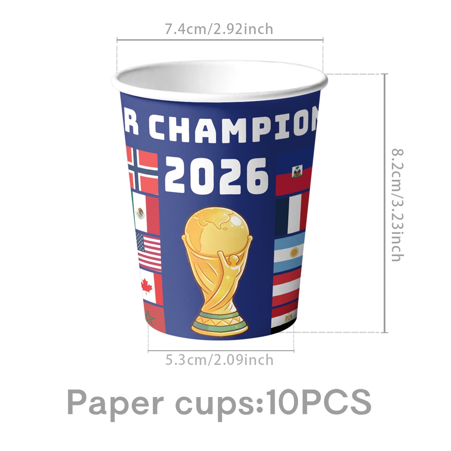 2026 World Cup Party Supplies | Soccer Flag Plates, Cups & Banners