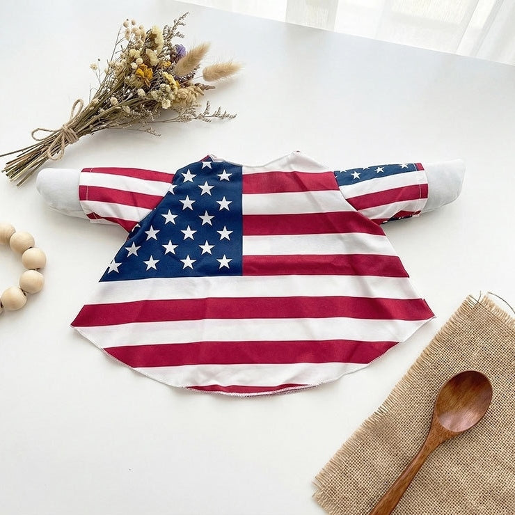 National Flag Porch Goose Outfit Costume Set – 4 Piece Patriotic Goose Clothes