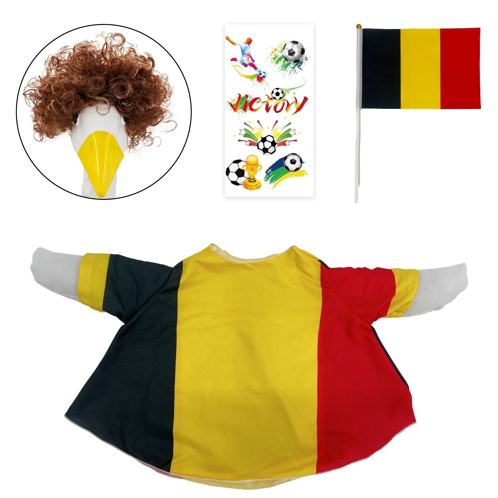 National Flag Porch Goose Outfit Costume Set – 4 Piece Patriotic Goose Clothes