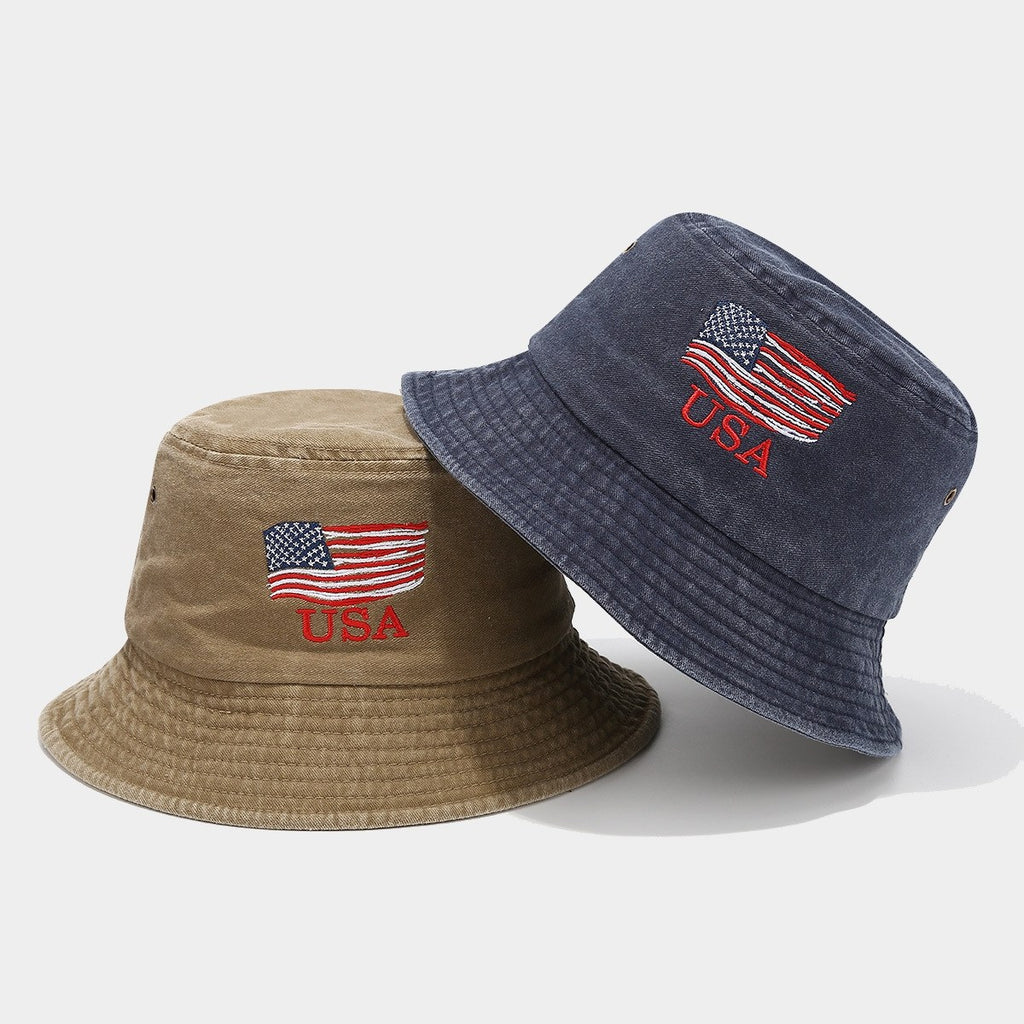 2026 World Cup USA Bucket Hat | Vintage USA Flag Sun Hat