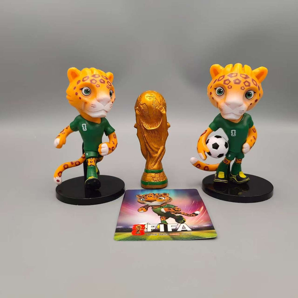 2026 World Cup Mascot Figurine Set | 9-Piece 11cm Soccer Gift Set