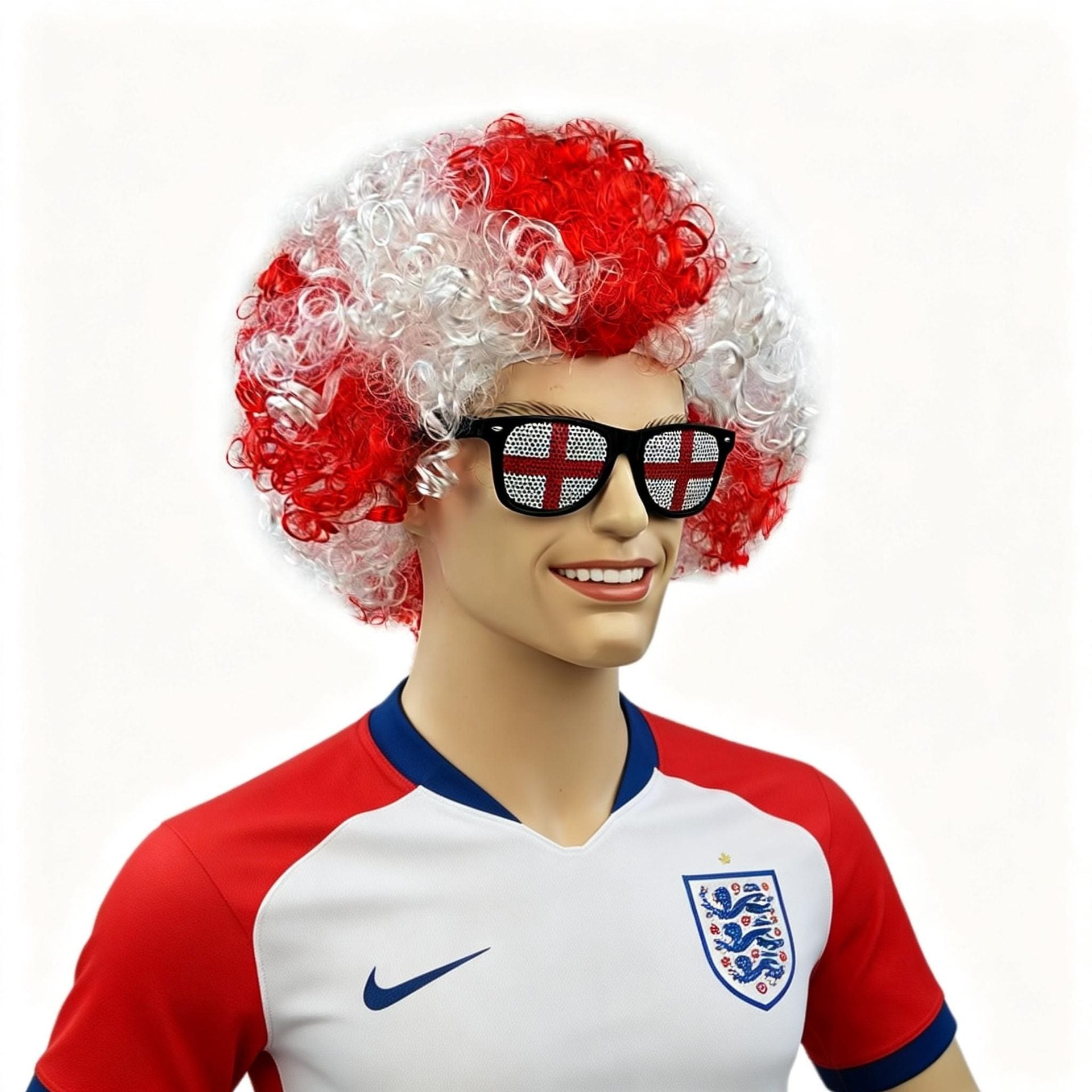 National Flag Wig & Sunglasses Set | 2026 World Cup Soccer Fan Gear