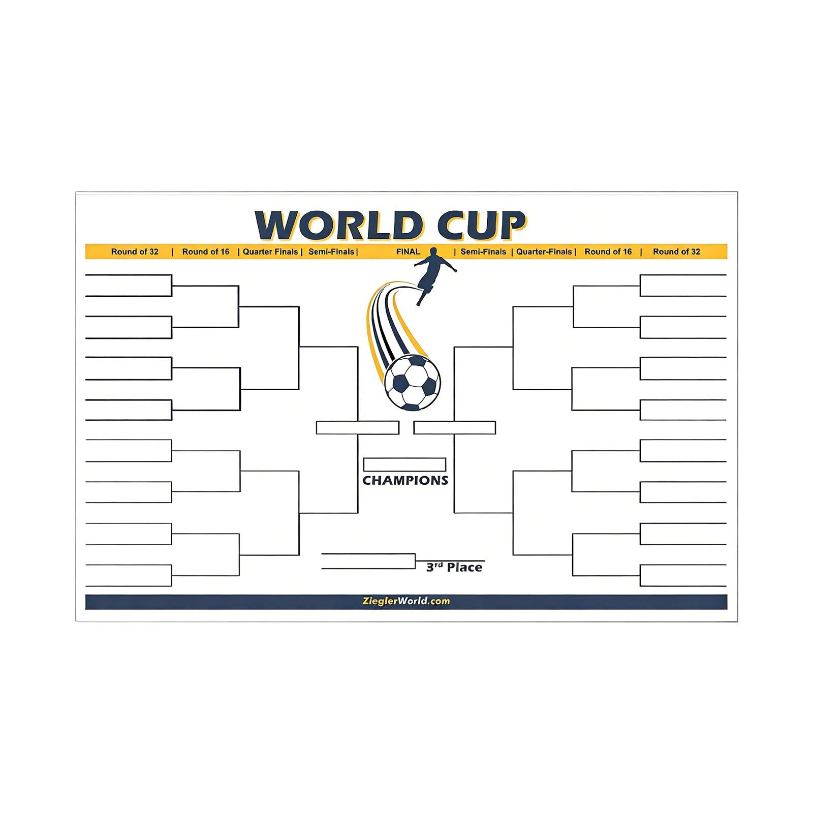2026 FIFA World Cup Wall Chart (Multiple Sizes)